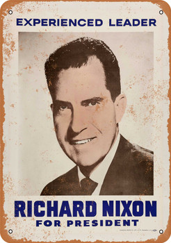 1960 Richard Nixon for President - Metal Sign