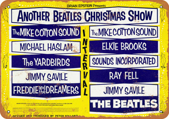 1964 Beatles Another Christmas Show - Metal Sign