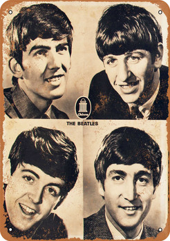 1964 Beatles Record Store Poster - Metal Sign