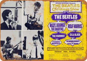 1964 The Beatles Christmas Show - Metal Sign
