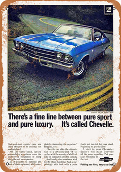 1969 Chevrolet Chevelle - Metal Sign