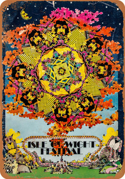 1970 Isle of Wight Festival - Metal Sign 2