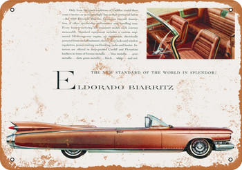 1959 Cadillac Eldorado - Metal Sign