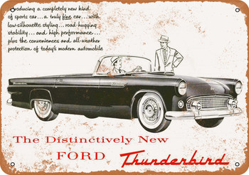 1955 Ford Thunderbird - Metal Sign