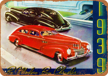 1939 Chrysler - Metal Sign