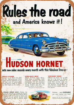 Hudson Hornet - Metal Sign