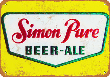 Simon Pure Beer - Metal Sign