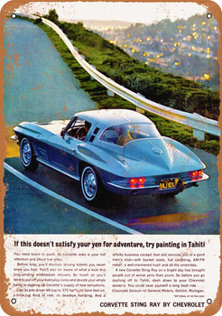 1964 Corvette - Metal Sign 5