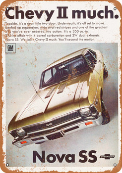 1968 Chevy Nova SS - Metal Sign