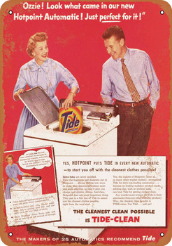 Ozzie and Harriet for Tide Laundry Soap - Metal Sign