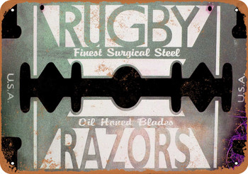 Rugby Razors - Metal Sign