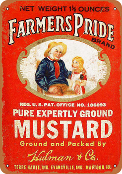 Farmers Pride Mustard - Metal Sign