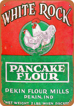 White Rock Pancake Flour - Metal Sign