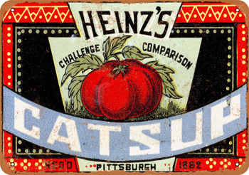 1883 Heinz's Catsup - Metal Sign
