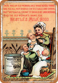 1887 Nestle's Milk Food - Metal Sign