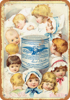 1887 Borden Condensed Milk - Metal Sign