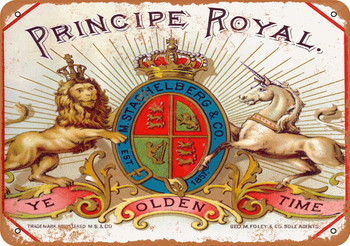 1895 Principe Royal Cigars - Metal Sign