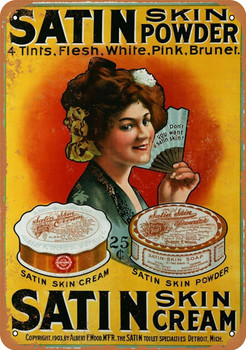 1903 Satin Skin Powder and Skin Cream - Metal Sign