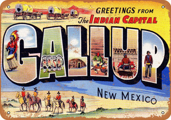 Gallup New Mexico - Metal Sign
