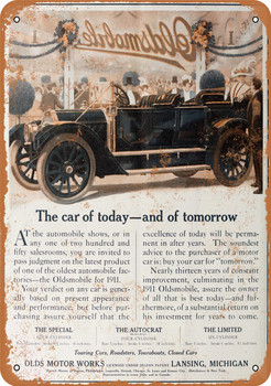 1911 Oldsmobile - Metal Sign 2