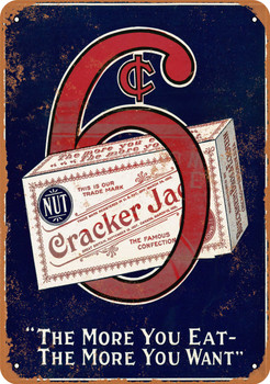 1918 Cracker Jack Candy - Metal Sign