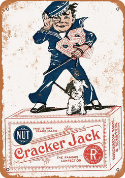 1918 Cracker Jack Candy - Metal Sign 2