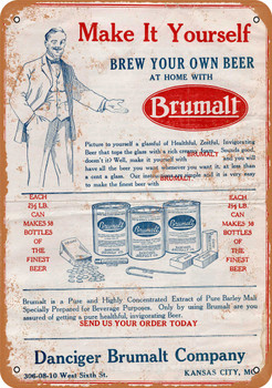 1919 Make Your Own Beer at Home - Metal Sign