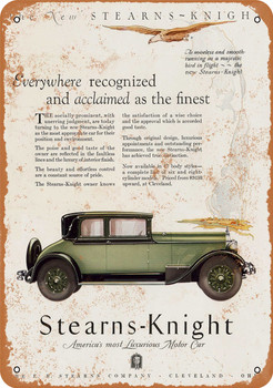 1927 Stearns-Knight Automobiles - Metal Sign