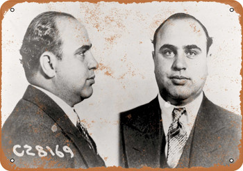 1931 Al Capone Mug Shots - Metal Sign