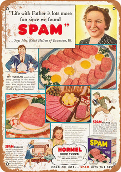 1941 Spam Hits the Spot - Metal Sign