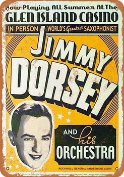 Jimmy Dorsey - Metal Sign