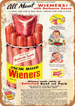 1948 Oscar Mayer Wieners - Metal Sign