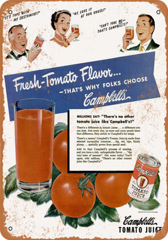 1949 Tomato Juice - Metal Sign
