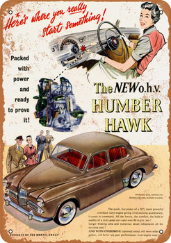 Humber Hawk - Metal Sign