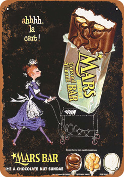 1955 Mars Chocolate Bar - Metal Sign