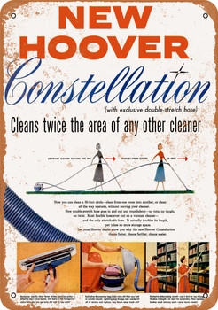 1955 Hoover Constellation Vacuum Cleaners - Metal Sign