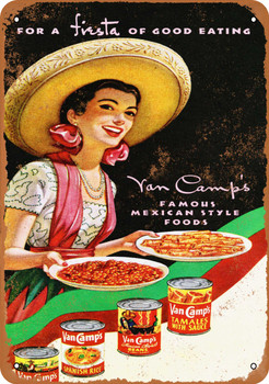 Van Camps Mexican Foods - Metal Sign