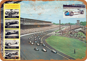 1962 Sterling Beer and Indianapolis 500 - Metal Sign