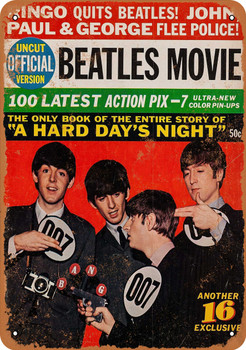 1964 Beatles Magazine Cover - Metal Sign