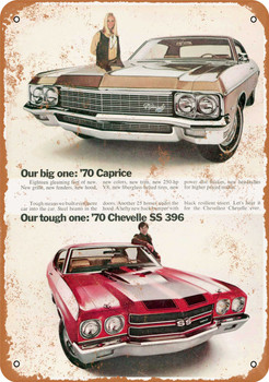 1970 Chevrolet Chevelle SS 396 - Metal Sign 3
