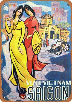 Visit Vietnam Saigon - Metal Sign