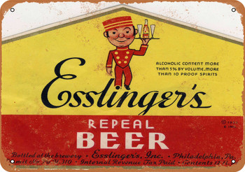 1933 Essinger's Repeal Beer - Metal Sign