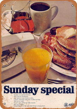 1967 Sunday Special Long Distance AT&T - Metal Sign