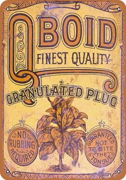 Boid Granulated Plug Tobacco - Metal Sign