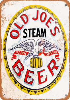 Old Joe's Steam Beer - Metal Sign