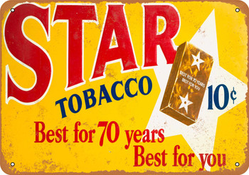 Star Tobacco - Metal Sign