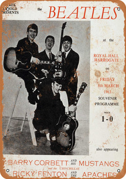1963 Beatles at Harrogate Yorkshire - Metal Sign