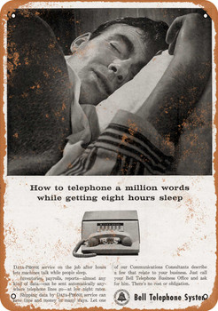 1963 Bell Telephone Data-Phone Modem - Metal Sign