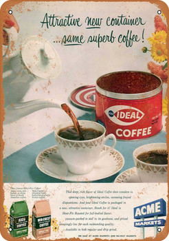 1957 Ideal Coffee - Metal Sign