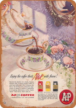 1958 A&P Coffee - Metal Sign